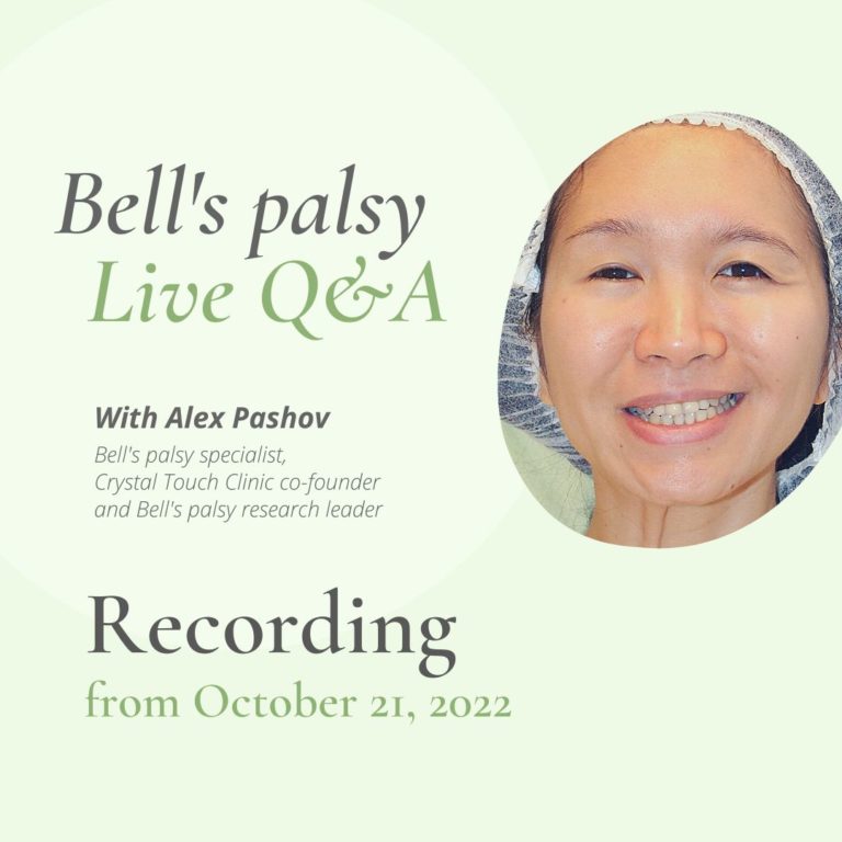 Bells palsy live Q&A recording from October 21 2022